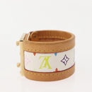 LOUIS VUITTON Monogram Multicolor Cerule Bracelet White M92593 LV Auth 143917-4