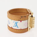 LOUIS VUITTON Monogram Multicolor Cerule Bracelet White M92593 LV Auth 143917-5