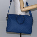 LOUIS VUITTON Damier Infini Porte DocumentsJules Bag Blue N41328 Auth 143920-25