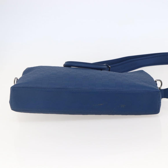 LOUIS VUITTON Damier Infini Porte DocumentsJules Bag Blue N41328 Auth 143920