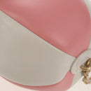 CHANEL 2019 SS Beach Ball Shoulder Bag Calf Skin Pink Gold CC Auth 143921SAM-16