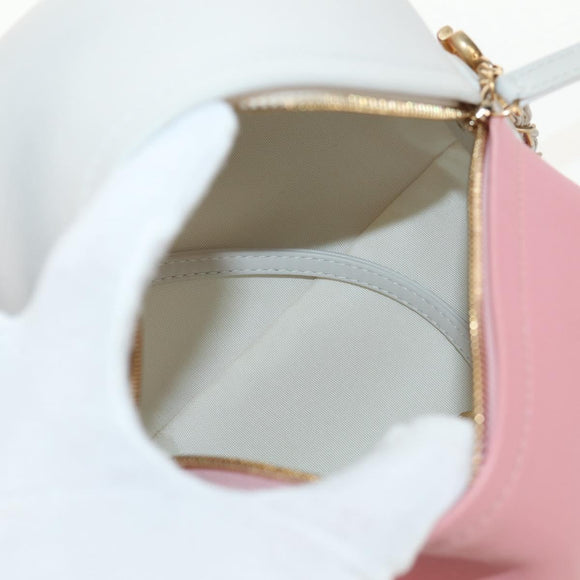 CHANEL 2019 SS Beach Ball Shoulder Bag Calf Skin Pink Gold CC Auth 143921SAM