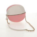 CHANEL 2019 SS Beach Ball Shoulder Bag Calf Skin Pink Gold CC Auth 143921SAM-7