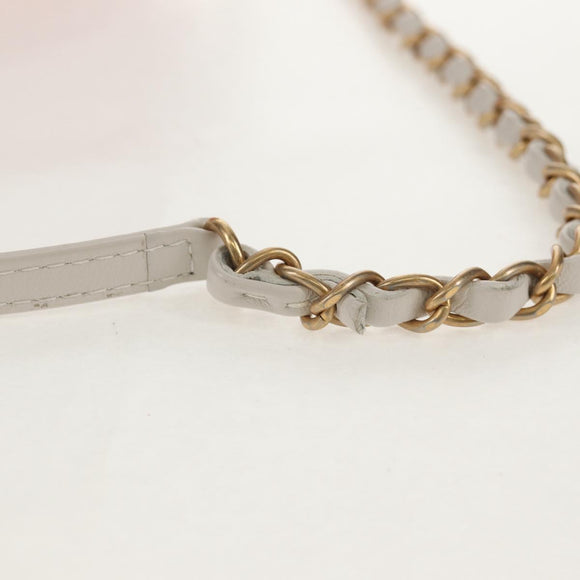 CHANEL 2019 SS Beach Ball Shoulder Bag Calf Skin Pink Gold CC Auth 143921SAM