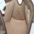 GUCCI GG Supreme Web Sherry Line Clutch Bag PVC Beige Gold 89 01 032 Auth 143928-11