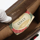 GUCCI GG Supreme Web Sherry Line Clutch Bag PVC Beige Gold 89 01 032 Auth 143928-12