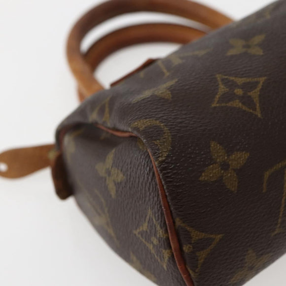 LOUIS VUITTON Monogram Mini Speedy Hand Bag M41534 LV Auth 143932