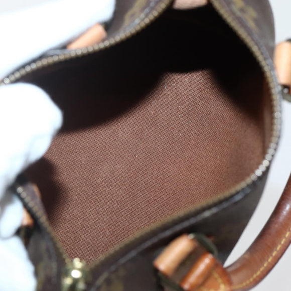 LOUIS VUITTON Monogram Mini Speedy Hand Bag M41534 LV Auth 143932