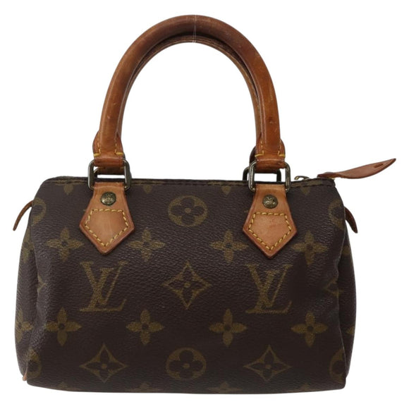 LOUIS VUITTON Monogram Mini Speedy Hand Bag M41534 LV Auth 143932