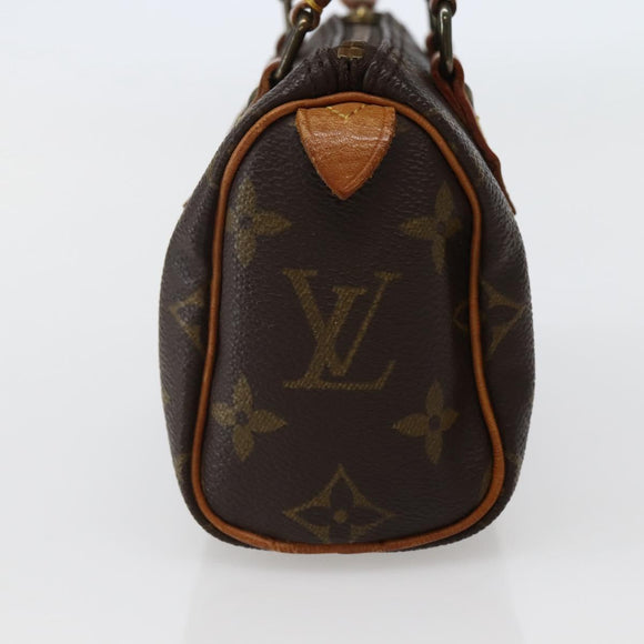 LOUIS VUITTON Monogram Mini Speedy Hand Bag M41534 LV Auth 143932