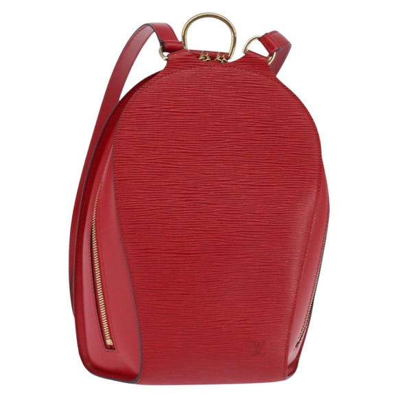 LOUIS VUITTON Epi Mabillon Backpack Castilian Red M52237 LV Auth 143945