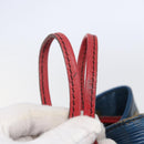 LOUIS VUITTON Epi Tricolor Noe Shoulder Bag Blue Red Green M44082 Auth 143946-9