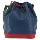 LOUIS VUITTON Epi Tricolor Noe Shoulder Bag Blue Red Green M44082 Auth 143946-13