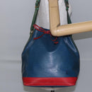 LOUIS VUITTON Epi Tricolor Noe Shoulder Bag Blue Red Green M44082 Auth 143946-22