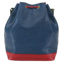 LOUIS VUITTON Epi Tricolor Noe Shoulder Bag Blue Red Green M44082 Auth 143946-2