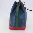 LOUIS VUITTON Epi Tricolor Noe Shoulder Bag Blue Red Green M44082 Auth 143946-3
