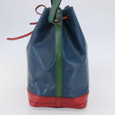 LOUIS VUITTON Epi Tricolor Noe Shoulder Bag Blue Red Green M44082 Auth 143946-4