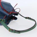 LOUIS VUITTON Epi Tricolor Noe Shoulder Bag Blue Red Green M44082 Auth 143946-7