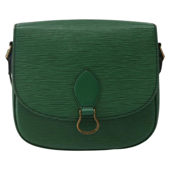 LOUIS VUITTON Epi Saint Cloud GM Shoulder Bag Green M52194 LV Auth 143947