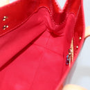 LOUIS VUITTON Monogram Vernis Reade PM Hand Bag Red Rouge M91088 LV Auth 143948-19