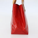 LOUIS VUITTON Monogram Vernis Reade PM Hand Bag Red Rouge M91088 LV Auth 143948-4