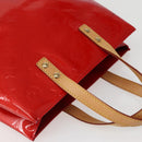 LOUIS VUITTON Monogram Vernis Reade PM Hand Bag Red Rouge M91088 LV Auth 143948-6
