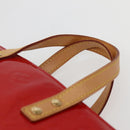LOUIS VUITTON Monogram Vernis Reade PM Hand Bag Red Rouge M91088 LV Auth 143948-8