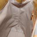 LOUIS VUITTON Monogram Vernis Reade MM Hand Bag Beige M91141 LV Auth 143950-19