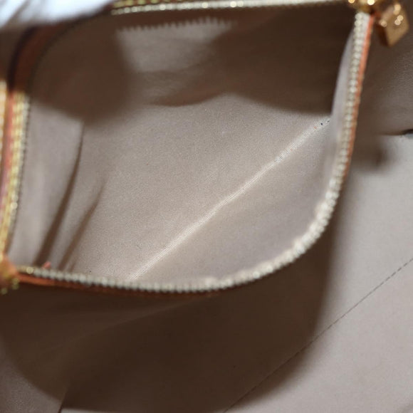 LOUIS VUITTON Monogram Vernis Reade MM Hand Bag Beige M91141 LV Auth 143950