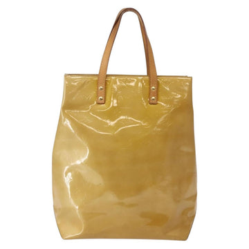 LOUIS VUITTON Monogram Vernis Reade MM Hand Bag Beige M91141 LV Auth 143950 - 0