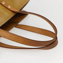LOUIS VUITTON Monogram Vernis Reade MM Hand Bag Beige M91141 LV Auth 143950-7