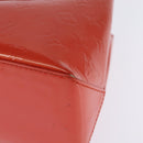 LOUIS VUITTON Monogram Vernis Wilshire PM Bag Orenge Sunset M93644 Auth 143951-14