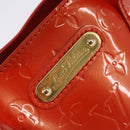 LOUIS VUITTON Monogram Vernis Wilshire PM Bag Orenge Sunset M93644 Auth 143951-17