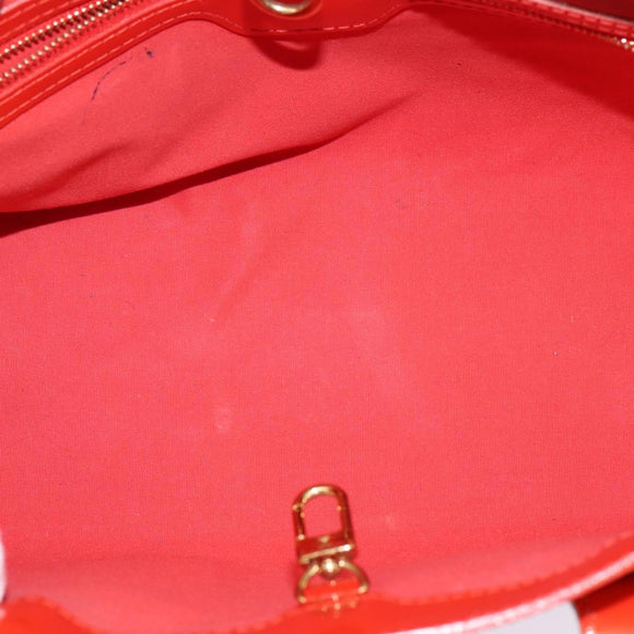 LOUIS VUITTON Monogram Vernis Wilshire PM Bag Orenge Sunset M93644 Auth 143951