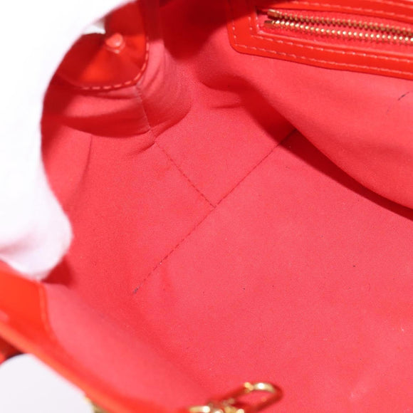 LOUIS VUITTON Monogram Vernis Wilshire PM Bag Orenge Sunset M93644 Auth 143951