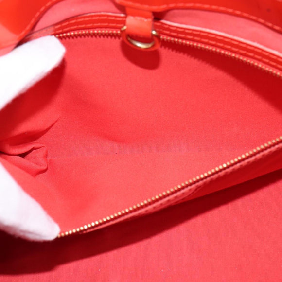 LOUIS VUITTON Monogram Vernis Wilshire PM Bag Orenge Sunset M93644 Auth 143951