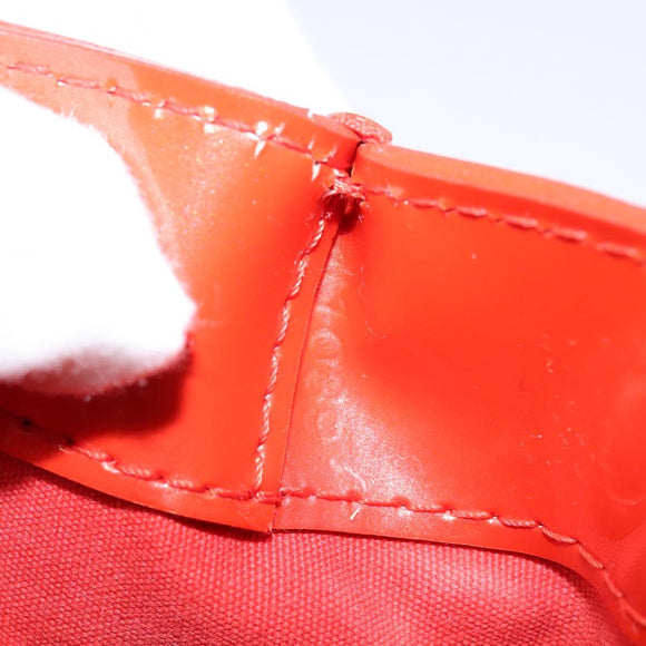 LOUIS VUITTON Monogram Vernis Wilshire PM Bag Orenge Sunset M93644 Auth 143951