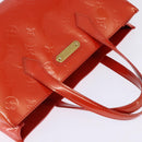 LOUIS VUITTON Monogram Vernis Wilshire PM Bag Orenge Sunset M93644 Auth 143951-6