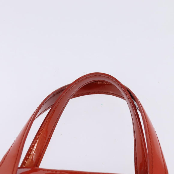 LOUIS VUITTON Monogram Vernis Wilshire PM Bag Orenge Sunset M93644 Auth 143951