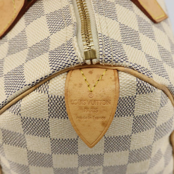 LOUIS VUITTON Damier Azur Speedy 25 Hand Bag N41534 LV Auth 143957V