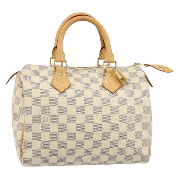 LOUIS VUITTON Damier Azur Speedy 25 Hand Bag N41534 LV Auth 143957V