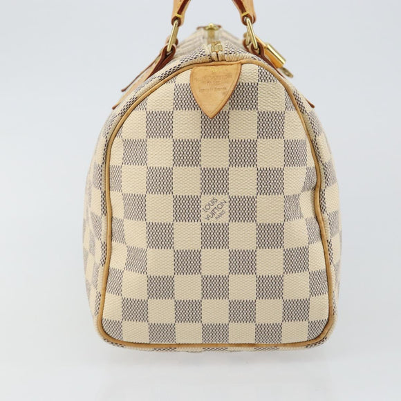 LOUIS VUITTON Damier Azur Speedy 25 Hand Bag N41534 LV Auth 143957V