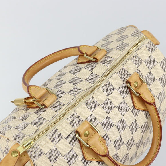 LOUIS VUITTON Damier Azur Speedy 25 Hand Bag N41534 LV Auth 143957V