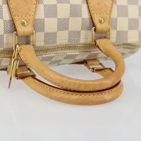 LOUIS VUITTON Damier Azur Speedy 25 Hand Bag N41534 LV Auth 143957V