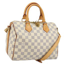 LOUIS VUITTON Damier Azur Speedy Bandouliere 25 Hand Bag N41000 LV Auth 143958V-1