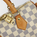 LOUIS VUITTON Damier Azur Speedy Bandouliere 25 Hand Bag N41000 LV Auth 143958V-19