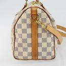 LOUIS VUITTON Damier Azur Speedy Bandouliere 25 Hand Bag N41000 LV Auth 143958V-3
