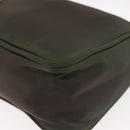 PRADA Hand Bag Nylon Green Auth 143961-14