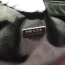 PRADA Hand Bag Nylon Green Auth 143961-18