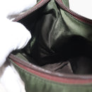 PRADA Hand Bag Nylon Green Auth 143961-20
